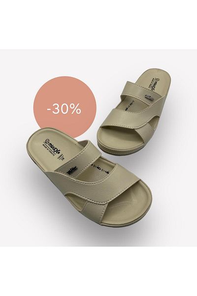 mustey soft leather water resistant slippers