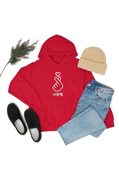 DAXİS Sportwear Company Hanorac unisex cu glugă cu imprimeu coreean Daxis Sportwear Company