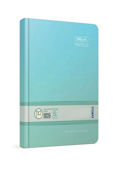 Gıpta Pastel 17x24 120 Sheets Ruled Notebook with Hard Cover - The Book
