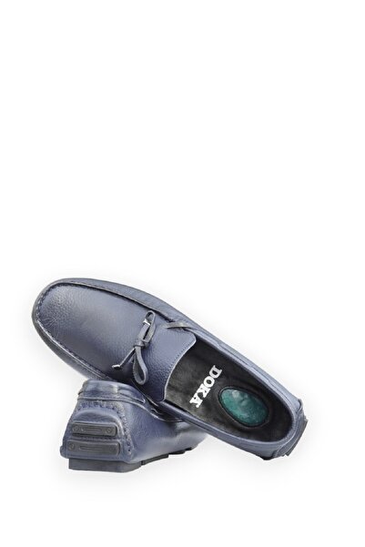 DOKA Genuine Leather Loafer Shoes570357 Navy Blue