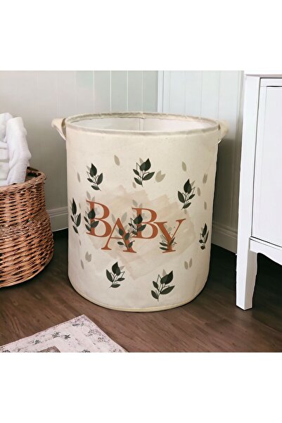 PH Prendi Home Baby baskılı Çok Amaçlı Oyuncak Saklama, Kirli Çamaşır Sepeti