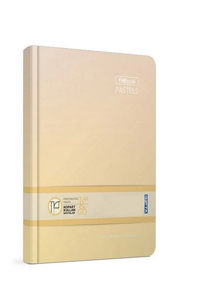 Gıpta Pastel 17x24 120 Sheets Ruled Notebook with Hard Cover - The Book