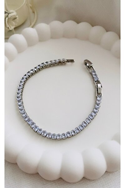 VNS Accessories Steel Square Cut Waterway Bracelet