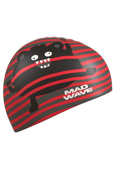 Mad Wave Silicone Children's Cap (Red)