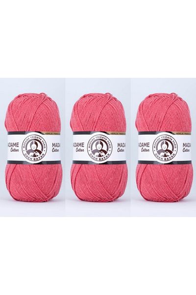 Ören Bayan Ören Madame Cotton Νήματα Πλεκτομηχανής Χεριών 100 gr 3 Τεμάχια Χρώμα 043 Χρώμα Μανταρίνι