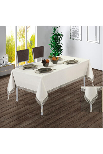 ZESA HOME Pleteno Fisto vez komad šantuk tkanine Stolnjak 160x220