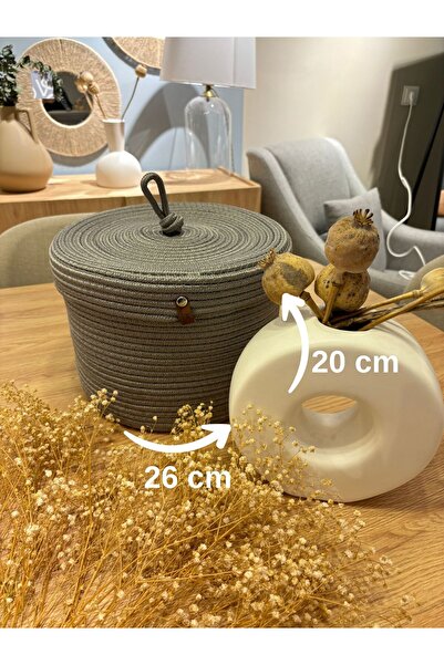 MaVaux Victor Çok Amaçlı Düzenleyici Kapaklı Sepet,Kapaklı Saksılık,Kapaklı O...