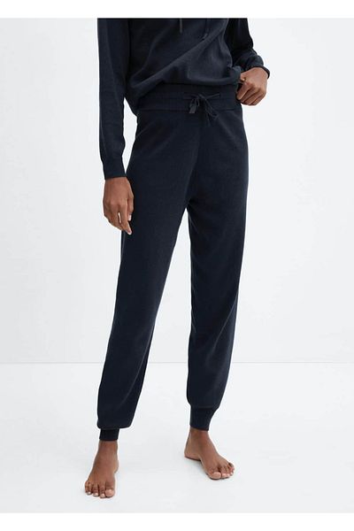 MANGO Woman Jogginghose aus Baumwolle und Leinen