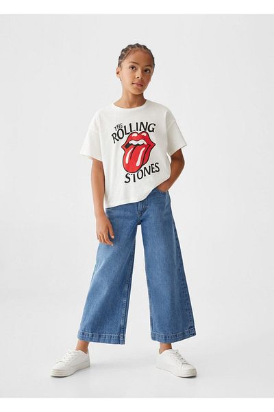 MANGO Kids Tricou Alb Pentru Copii