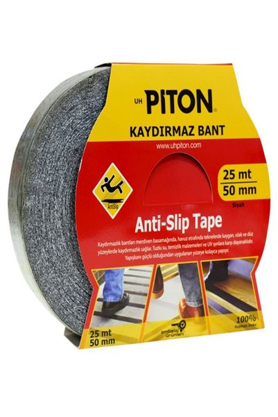Piton PİTON MERDİVEN KAYDIRMAZ BANT 50mmX25m (SİYAH)