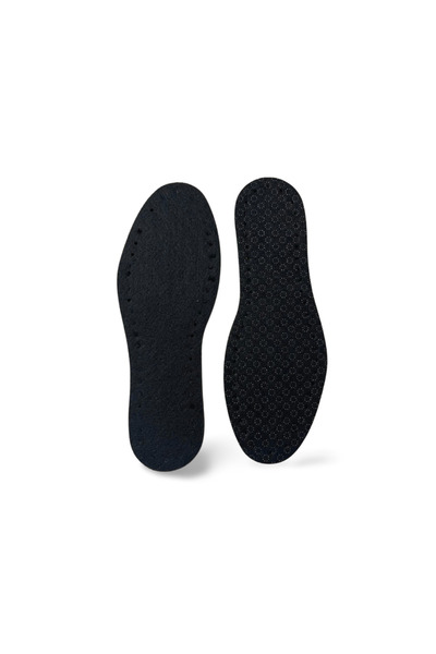 Shoes Comfort Kışlık Termal Yün Tabanlık Keçe , Bot Tabanı Siyah 1 Çift
