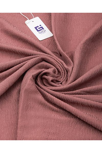 Scarf Σάλι Jacquard Tree Bark Cotton - Dark Powder -