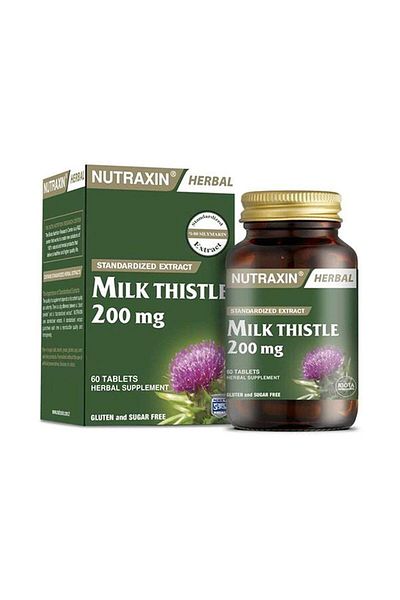 Nutraxin MilkThistle60 Tablets - Food Supplement ContainingThistleSeed Extract