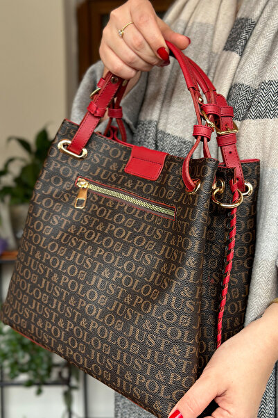 Just Polo Large Size Knitted Embroidered Handmade Casual Women's Shoulder Bag