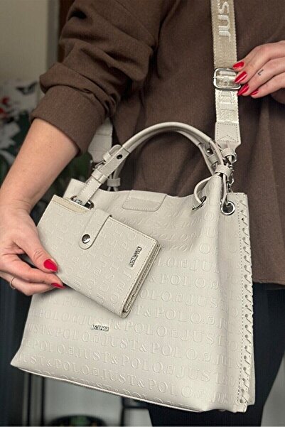 Just Polo Large Size Knitted Embroidered Handmade Casual Women's Shoulder Bag