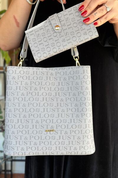Just Polo حقيبة كتف نسائية - كاجوال، 2 حزام، حقيبة كتف كبيرة الحجم 2117-4005