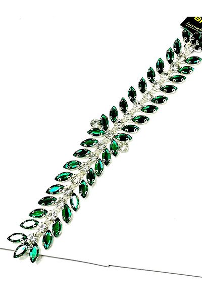ODDA TASARIM ATÖLYESİ crystal stone green evening dresses ribbon