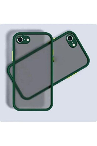 Rivor Apple Iphone 7-8-se Uyumlu Kılıf 3d Kamera Korumalı Buzlu Renkli Sert S...