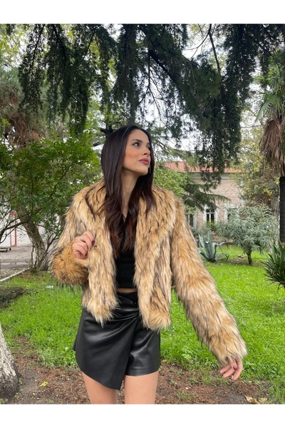 BLU NAVY Γούνα γιακά σάλι Racun