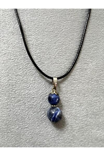 GÜMÜŞTEL EL SANATLARI Certified Sodalite Natural Stone Necklace