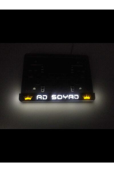 kuzutech Motosiklet Işıklı Plakalık Piyano Black Parlak Siyah Gerçek Pleksi L...