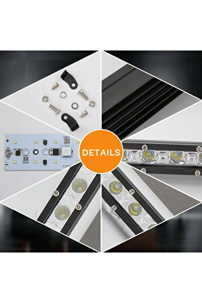 Techmaster 18W 6 Led Tek Sıra Yayıcı Off Road Gündüz Farı Lambası Projektör