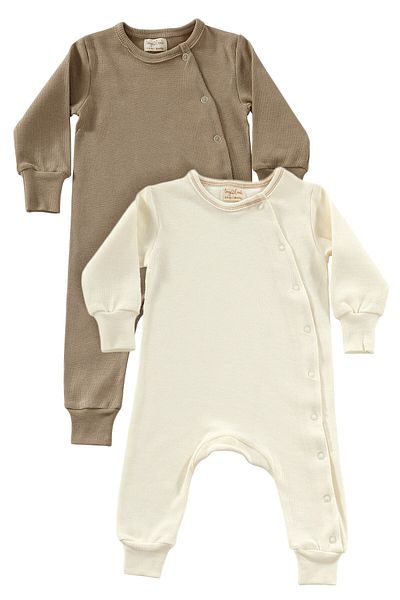 tinylamb Native Unisex 2-Piece 100% Organic Cotton Baby and Children's Jumpsuit Set of 2