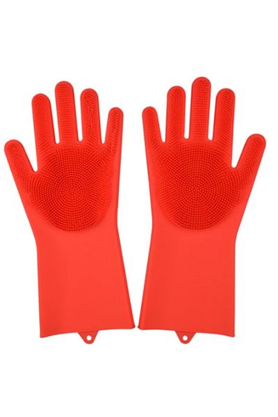 Multiamo Magic Serrated Dish Glove Kitchen Bathroom Cleaning Brush