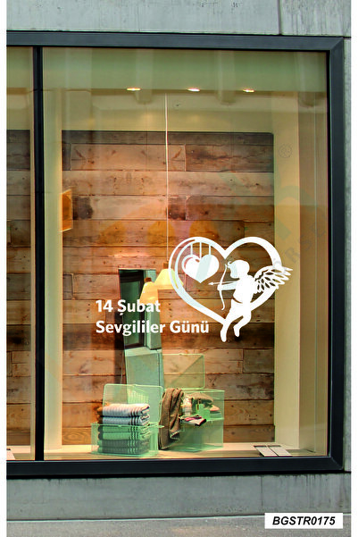 bizerk görsel 14 Şubat Sevgililer Günü Valentine's Day beyaz melek Vitrin Sti...
