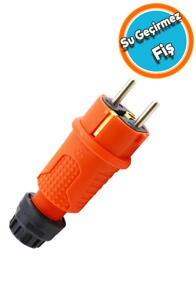 NZB Monofaze Kauçuklu Kablo Bahçe Dış Mekan Korunaklı IP54 Su Geçirmez Turunc...