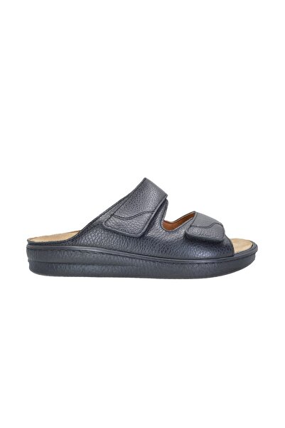 Ortopedia Tabanı Çıkan Erkek Terlik 1505 Siyah