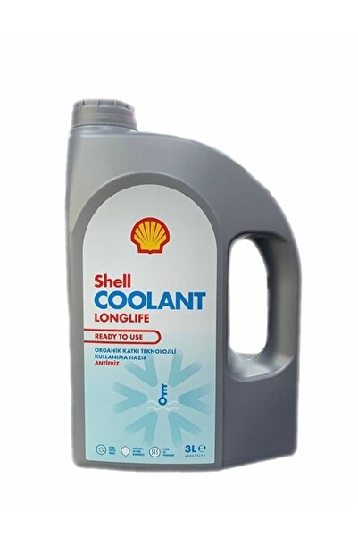 SHELL Coolant Longlife RTU Organik Kırmızı Antifriz -37 Derece 3lt ( Üretim Yılı :2023)