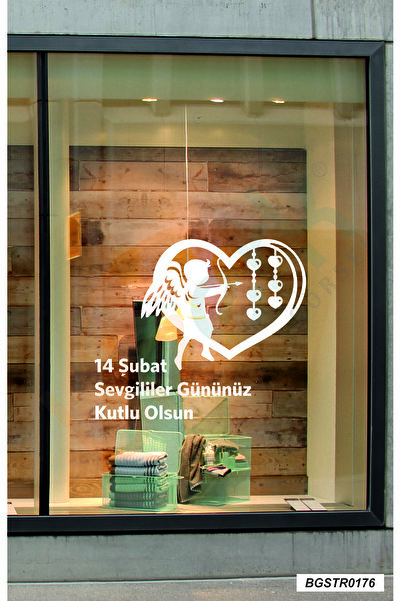 bizerk görsel 14 Şubat Sevgililer Günü Valentine's Day beyaz melek Vitrin Sti...