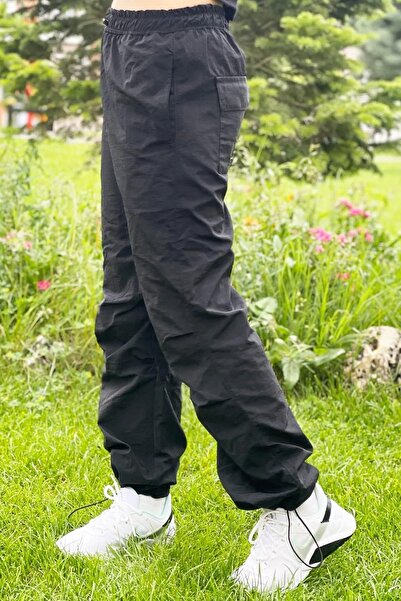 Wild Flower Pantaloni unisex pentru copii, cu picioare elastice, cu parașuta