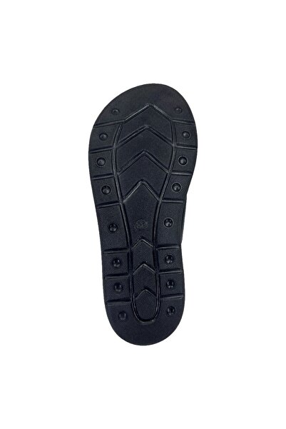 Ortopedia Kadın Anatomik Deri Terlik 1742 Siyah