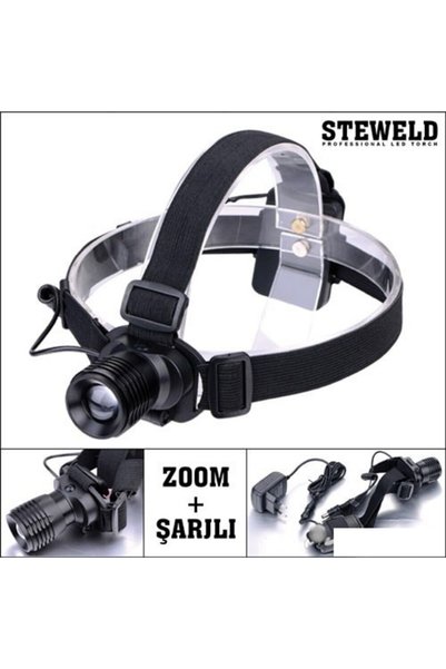 Ceta Steweld 521R Şarjlı Ve Zoomlu Led Kafa Lambası 120 Lümen