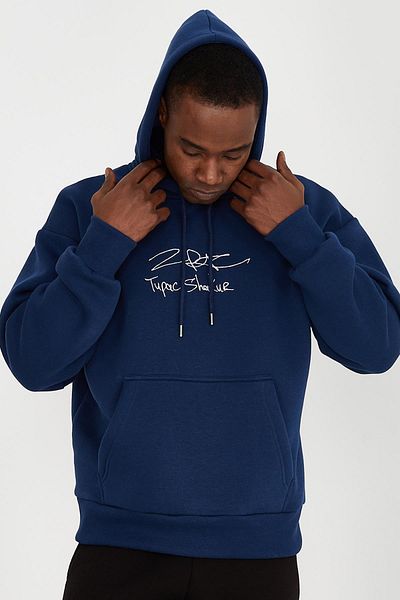 Ghetto off limits 2pac Signature Oversize Unisex Indigo Sweatshirt