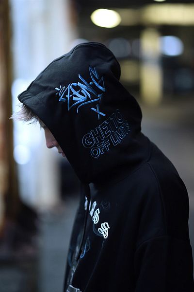 Ghetto off limits ''νύχτα'' Hoodie