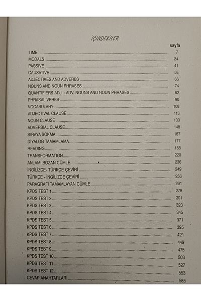 Hacettepe Taş KPDS TEST BOOK / Iclal ATASOY