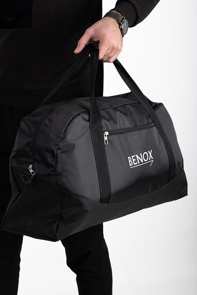 BENOX Geantă neagră unisex elegantă pentru sport și călătorie