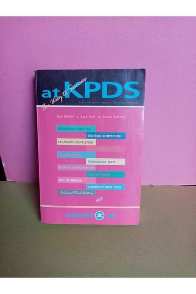 Hacettepe Taş THE WAY TO SUCCESS AT KPDS / ISMAIL POST-ZİYA AKSOY