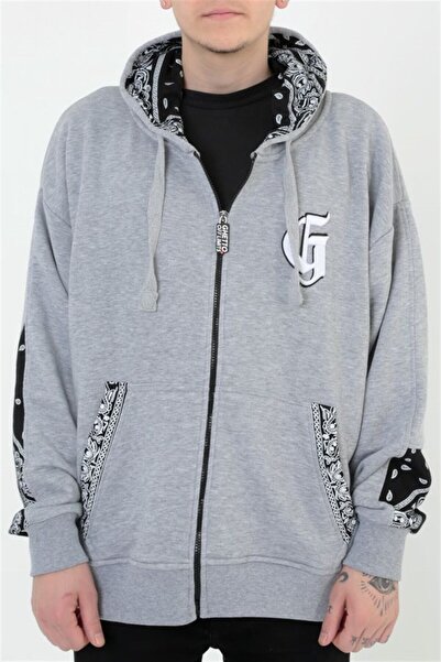 Ghetto off limits G-hoodie Zipper Gray Melange