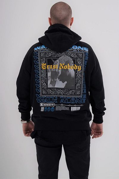 Ghetto off limits Μαύρο "Trust Nobody" Hoodie