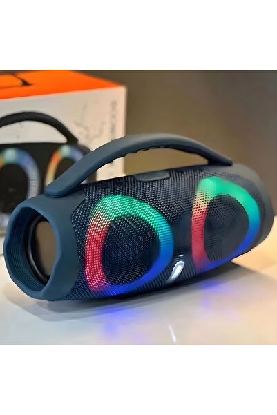 MEGAMUS BOOMBOX3 RGB göz kamaştırıcı renkli IPX5 su geçirmez kablosuz Bluetoo...