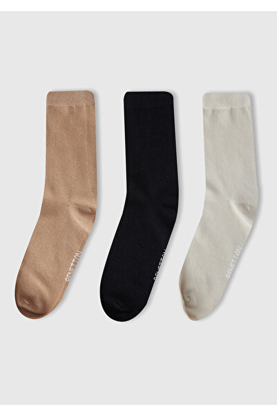 United Colors of Benetton Unisex Black Mix 3-pack Socket Κάλτσες