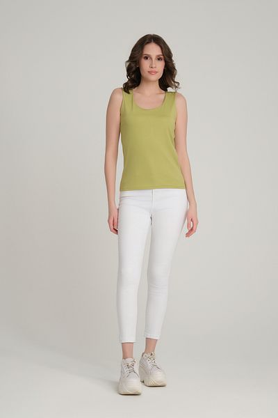 Quzu Thick Strap Basic Blouse Olive