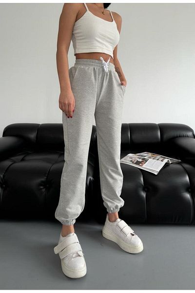 only moon Îmbrăcăminte pentru femei Pantaloni de trening cu talie înaltă din lycra cu 2 fire