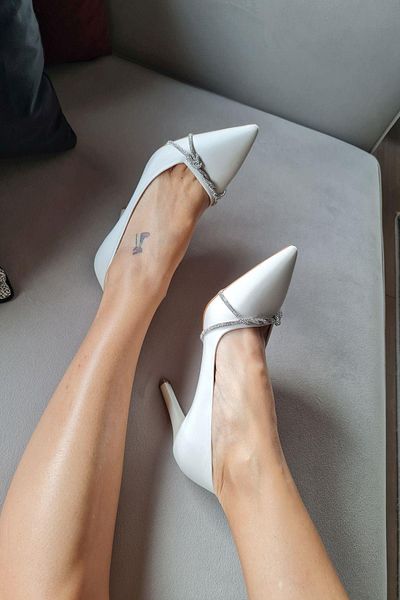 Topukla Footwear 34IZ 79 Pantofi de seară de damă cu toc stiletto Stone
