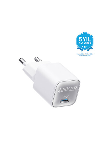 Anker 511 Nano Pro 30w Usb-c Şarj Cihazı - Beyaz - A2147 ( Türkiye Garantili)