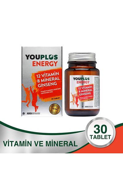 Youplus Energy 30 Tablet Vitamin and Mineral Complex